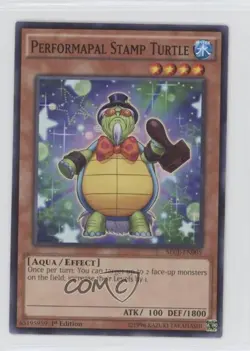 Performapal Stamp Turtle 1st Ed. YuGiOh The Secrets of Eternity #SECE-EN005 1m8 - Image 1