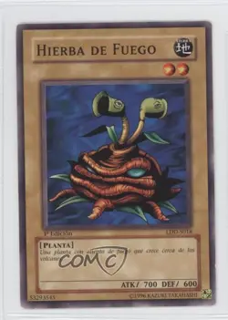 Hierba de Fuego Spanish 1st Ed. YuGiOh Legend of Blue Eyes White Dragon 2002 0t7 - Image 1