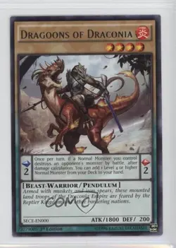 Dragoons of Draconia 1st Ed. YuGiOh The Secrets Eternity #SECE-EN000 0g4 - Image 1