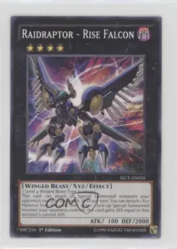 Raidraptor - Rise Falcon 1st Ed. YuGiOh The Secrets of Eternity #SECE-EN050 0yj1 - Image 1