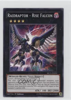Raidraptor - Rise Falcon 1st Ed. YuGiOh The Secrets of Eternity #SECE-EN050 0g4 - Image 1