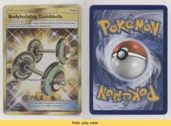 Secret - Bodybuilding Dumbbells Pokemon Sun & Moon Burning Shadows #161 READ g6p - Image 3