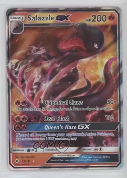 Salazzle GX Pokemon Sun & Moon Burning Shadows #25 00bm - Image 1