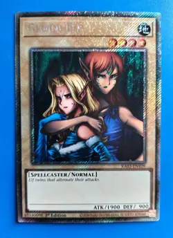Near Mint Yugioh Gemini Elf RA03-EN109 - 1st Edition - Platinum Secret Rare - Image 1