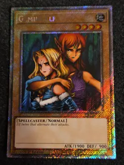 Near Mint Yugioh Gemini Elf RA03-EN109 - 1st Edition - Platinum Secret Rare - Image 1