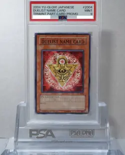 Yu Gi Oh PSA9 Perfect condition DUELIST NAME CARD Millennium Puzzle Duelist Name - Image 1