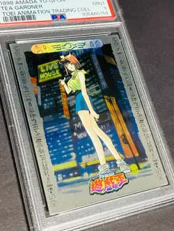PSA9 Yu Gi Oh Trading Collection NO.48 Anzu Mazaki Silver Holo Card Toei Amada C - Image 2