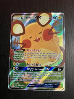 Dedenne GX 195a/214 NM+ Alternate Art Promo Full Art Pokemon TCG Card Lot x2 - Image 2