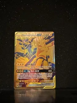 Pokemon TCG Pikachu & Zekrom GX Tag Team, Gold Card Black Star Promo Sm248 - Image 1