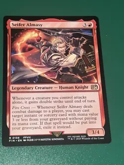 R 0156 Seifer Almasy NM Rare FFVIII Final Fantasy MTG Card FIN Red Human Knight - Image 1