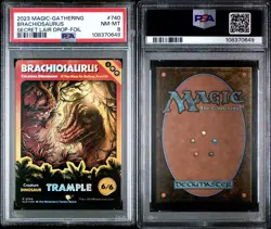 MTG Brachiosaurus - Colossal Dreadmaw (Rainbow Foil) Secret Lair Drop Foil PSA 8 - Image 3