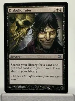 MTG Diabolic Tutor - NM 10th Edition 135/383 - Magic the Gathering - Image 1