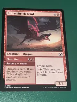 Stormshriek Feral NM Tarkir: Dragonstorm [TDM] MTG Common #124 Regular Near Mint - Image 1