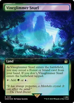 Vineglimmer Snarl Surge Foil Extended Art Doctor Who Commander NM MTG - Image 1