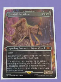 MTG: The Lord of the Rings: Gandalf the White Borderless Foil #0442 Mythic - NM - Image 1
