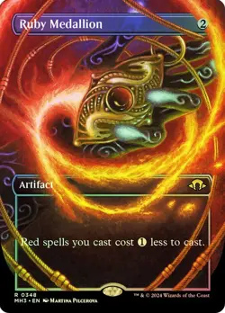 Ruby Medallion Foil Borderless Modern Horizons 3 NM MTG - Image 1