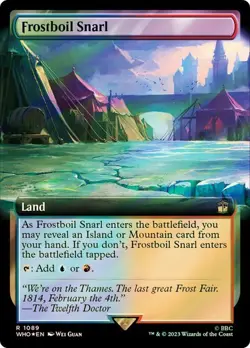 Frostboil Snarl Surge Foil Extended Art Doctor Who Commander NM MTG - Image 1