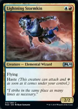 *FOIL* LIGHTNING STORMKIN NM M20 mtg Gold - Unc *FOIL* - Image 1