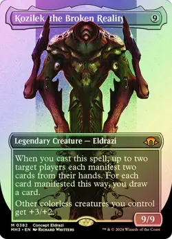 Kozilek, the Broken Reality Foil Borderless Modern Horizons 3 NM MTG - Image 1