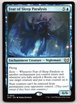 Fear of Sleep Paralysis - Commander Duskmourn - Rare - MTG - Magic - Near Mint - Image 1