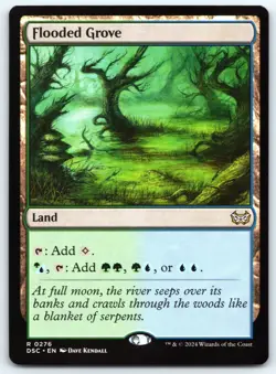 Flooded Grove - Commander Duskmourn - Rare - MTG - Magic - Near Mint - Image 1