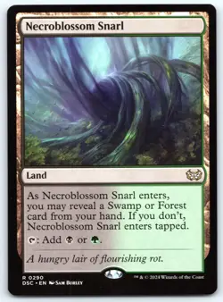 Necroblossom Snarl - Commander Duskmourn - Rare - MTG - Magic - Near Mint - Image 1
