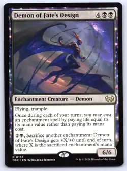 Demon of Fate's Design - Commander Duskmourn - Rare - MTG - Magic - Near Mint - Image 1