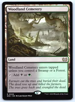 Woodland Cemetery - Commander Duskmourn - Rare - MTG - Magic - Near Mint - Image 1