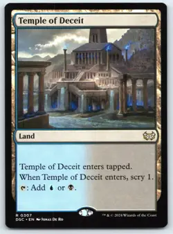 Temple of Deceit - Commander Duskmourn - Rare - MTG - Magic - Near Mint - Image 1