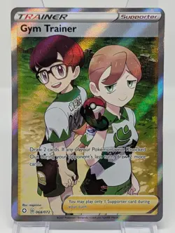 Gym Trainer (Full Art) #068/072 Shining Fates Pokemon NM - Image 1