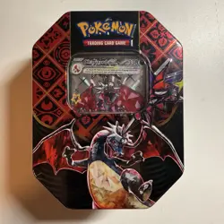 Pokemon TCG Paldean Fates Shiny Charizard EX Tin Factory Sealed New - Image 1