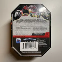 Pokemon TCG Paldean Fates Shiny Charizard EX Tin Factory Sealed New - Image 2