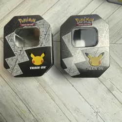 Pokemon TCG 25th Anniversary Tin - Lance's Charizard TIN ONLY NO CARDS NO PACKS - Image 1