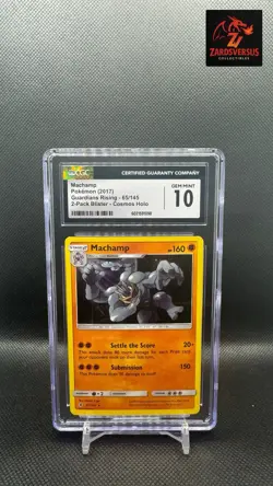 CGC 10 Machamp Cosmo Holo Guardians Rising 65/145 2017 Pokemon Blister Exclusive - Image 1