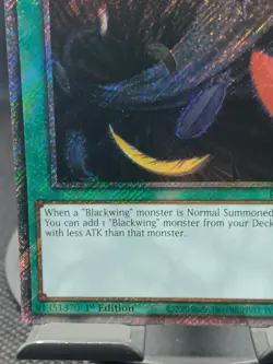 Black Whirlwind Yugioh RA03-EN219 Platinum Secret Rare PSR NM - Image 5