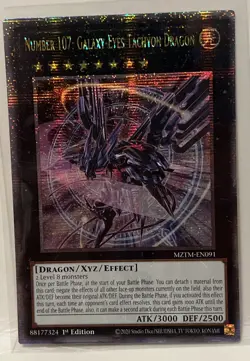 Yugioh - Number 107: Galaxy-Eyes Tachyon Dragon MZTM-EN091 Quart. Century - NM/M - Image 1