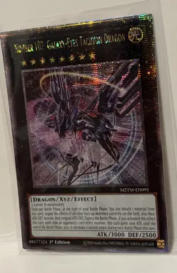 Yugioh - Number 107: Galaxy-Eyes Tachyon Dragon MZTM-EN091 Quart. Century - NM/M - Image 2