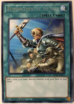 Yugioh King's Court KICO-EN051 Reinforcement of the Army Rare NM/M - Image 1