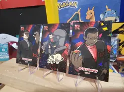 [Lot of 3] Giovanni Cards With Persian - Team Rocket Card Database - Pokemon - Image 1