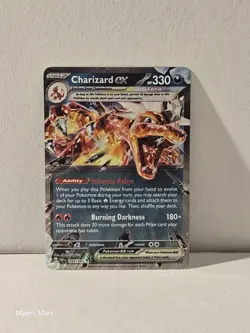 Pokemon TCG Charizard EX Double Rare Holo Card 054/091 Sv: Paldean Fates - Image 2
