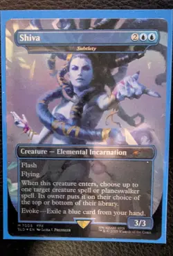 NEAR MINT FOIL SHIVA SUBTLETY FINAL FANTASY SECRET LAIR BONUS PROMO CARD 7005 - Image 1