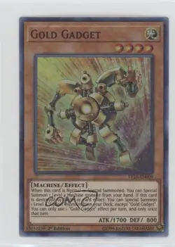 Super Rare - Gold Gadget 1st Ed. YuGiOh Fists of the s #FIGA-EN009 07pa - Image 1