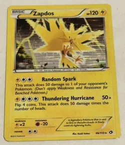 Pokemon Card TCG - Zapdos 46/113 Legendary Treasures Holo - LP WOTC - Image 1