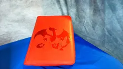 Ultra Pro Pokemon TCG Charizard 9 Pocket Leather Binder Red 360 Card Capacity - Image 1
