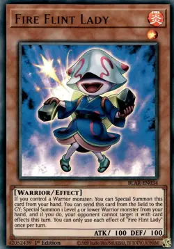 🔥YuGiOh TCG Fire Flint Lady - Battles of Legend: Armageddon (BLAR) NEAR MINT🔥 - Image 1