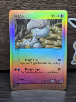 Bagon 50/97 Reverse Holo Common 2003 Era EX Dragon Pokemon Card NM - Image 1