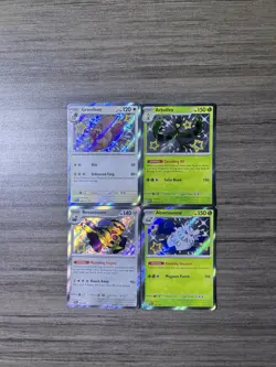 Paldean Fates Baby Shiny 4 Card Lot Pokemon English Near Mint - Image 1