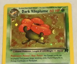 Dark Vileplume Holo Rare 13/82 NM Team Rocket Set WOTC 1999 TCG Pokemon Card NM! - Image 2