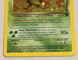 Dark Vileplume Holo Rare 13/82 NM Team Rocket Set WOTC 1999 TCG Pokemon Card NM! - Image 3