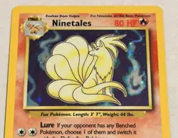 Ninetales 12/102 Holo Rare Base Set Unlimited Edition Pokemon Card 1999 WOTC NM! - Image 2